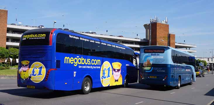 Megabus Caetano Levante NX08AAA & Railair Plaxton Panther 20811 Volvo B9R